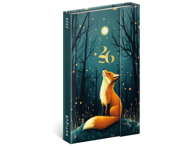 tydenni magneticky diar 2026 a5 liska ie4991265