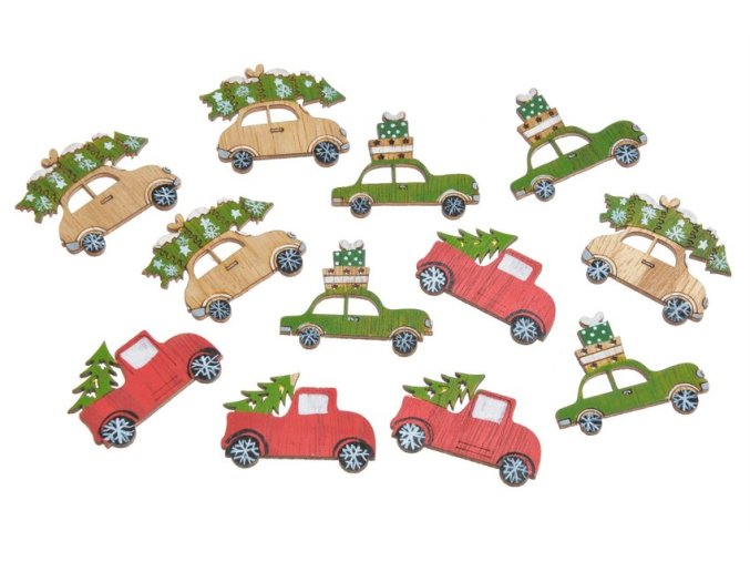 ed9238c57a8e75b2ddb399ded1c8fb16 208can18a0901 ozdoby z drewna autka w paczce 12szt pacz 4 5cm 240 48 bags 12 pcs bag set 3 desg gr