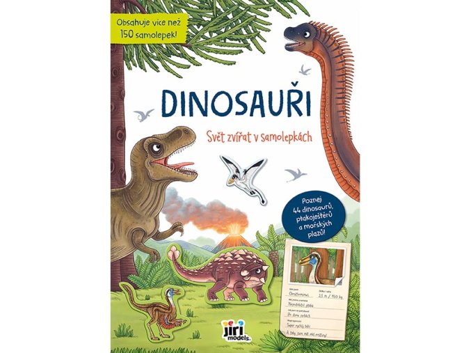 0009019 svet zvirat v samolepkach dinosauri a spol