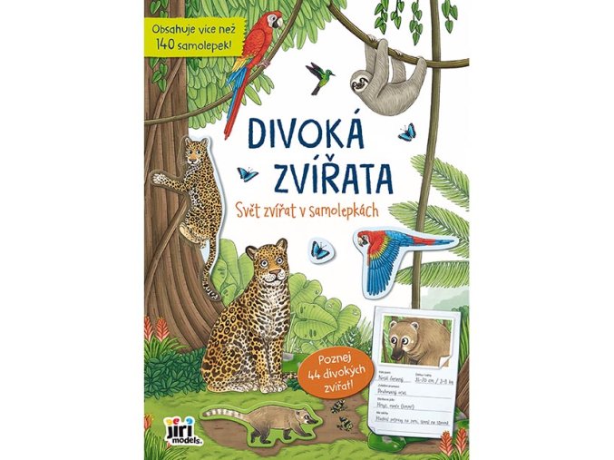 0009022 svet zvirat v samolepkach divoka zvirata