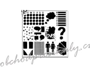 Šablona 6"x6" , Stencil Life Tidbits, mini
