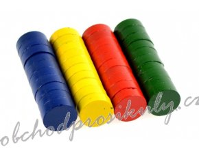 Magnety 15 mm - barevné - 40 ks - 171710