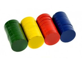 Magnety 20 mm - barevné - 30 ks - 171711