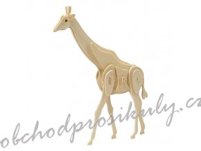 3D dřevěný model žirafa