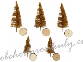 creotime miniatuur kerstbomen 5 stuks 4 6 cm goud 336030 1574084075