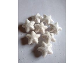 Hvězdičky mini, třpytivé, 8ks