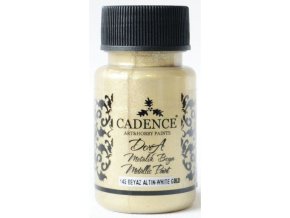 metalicka akrylova barva dora metalic bile zlato white gold 50 ml