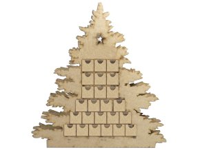 adventni kalendar dreveny vanocni stromecek