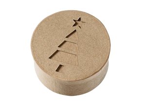 krabicka pappart z papermache k dotvoreni 10x10x5 cm podstava kruh