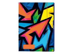 Herlitz - Desky s gumou A4, Neon Art