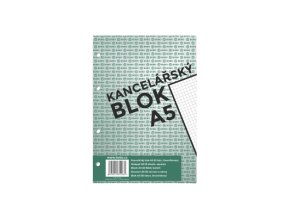 Kancelářský blok A5 čtvereček