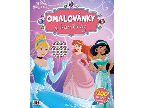 0006523 omalovanky s kaminky disney princezny