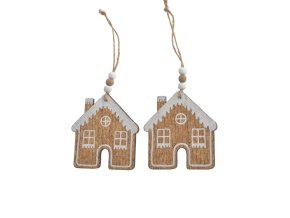 93e0337b7483dcc5faf6acb4c081dfdc hac cz8438 1 drewniana zawieszka zimowa 2szt pacz 9cml x 0 5cmw x 9 5cmh 144 24 bags 2 pcs bag 1 house