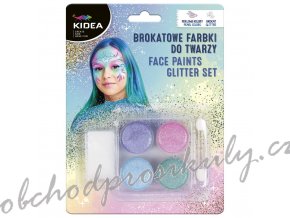 Barvy na obličej Kidea - glitter - 85521