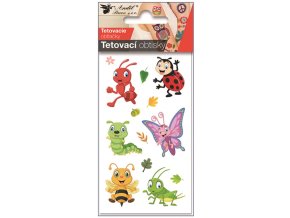Tetovací obtisky 7,5 x 12 cm - hmyz
