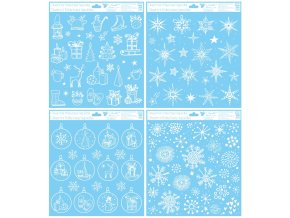 Okenní fólie s glitrem 30x33,5 cm