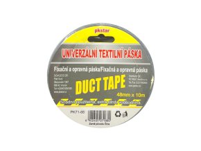 Univerzální textilní páska - 48 mm x 10 m - stříbrná - PK71-88