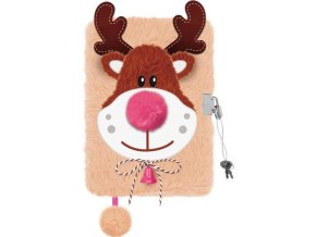 Plyšový zápisník se zámkem - Rudolf