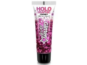 Screenshot 2025 04 22 at 10 38 13 PaintGlow Glitrový gel holografický Chunky Růžový Princess Pink 12 ml Výtvarné hračky