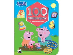 0009105 100 samolepek s omalovankami prasatko peppa