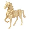 3D dřevěný model kůň