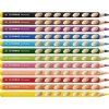 STABILO EASYcolors L Pastelky pro leváky - sada 12 barev s ořezávátkem