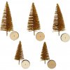 creotime miniatuur kerstbomen 5 stuks 4 6 cm goud 336030 1574084075