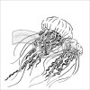 sablona 12 x12 30 5 x 30 5 cm jellyfish