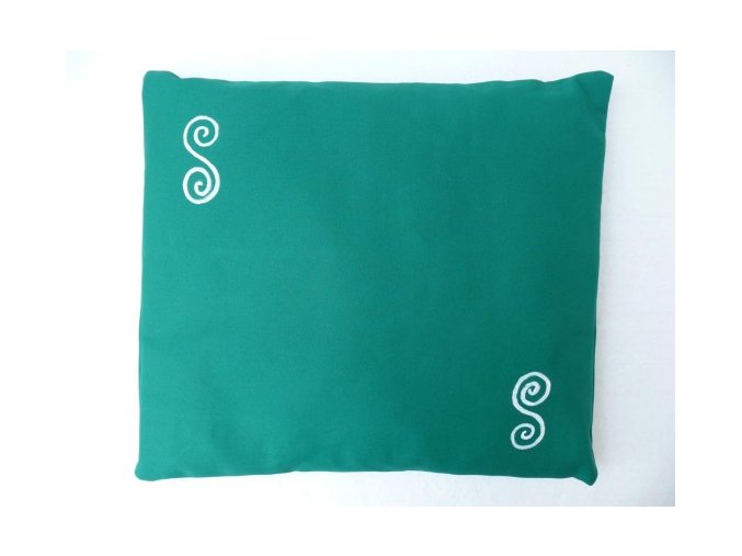 Pohankový polštářek na spaní zelený - spirály