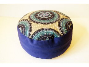 Meditační sedák s modrou mandalou