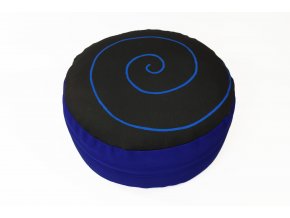 Meditacni polstar spirala modra