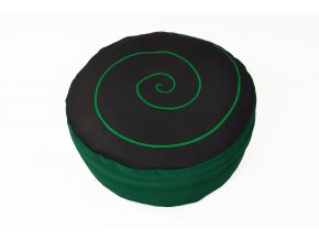 Meditacni polstar spirala zelena