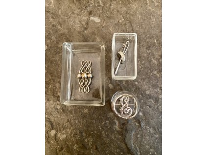 STAROŽITNÉ AUTORSKÉ BROŽE STŘÍBRNÝ KOV