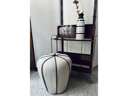 STAROŽITNÝ ART DECO TABURET PUF JINDŘICH HALABALA