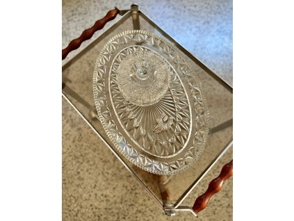 VELKÝ LISOVANÝ SERVÍROVACÍ TÁC