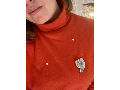 EXTRAVAGANTNÍ KOVOVÁ KAMÍNKOVÁ BROŽ