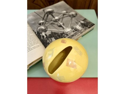 RARITNÍ BRUSELSKÁ VÁZA MÍSA NA IKEBANU DITMAR URBACH