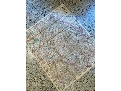 FASTROVA AUTOMOBILISTICKÁ A CYKLISTICKÁ MAPA 1920S