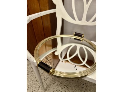 VELKÝ MIDCENTURY ZRCADLOVÝ PODNOS TÁC NĚMECKO