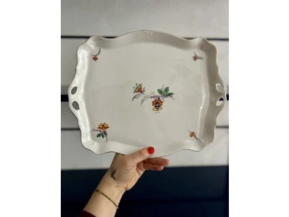 ART DECO HRANATÝ SERVÍROVACÍ TÁC PODNOS