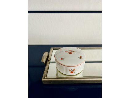 ART DECO PORCELÁNOVÁ DÓZA ŠPERKOVNICE