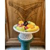 KERAMICKÝ CENTERPIECE NÁSTOLEC MÍSA S OVOCEM MANISES