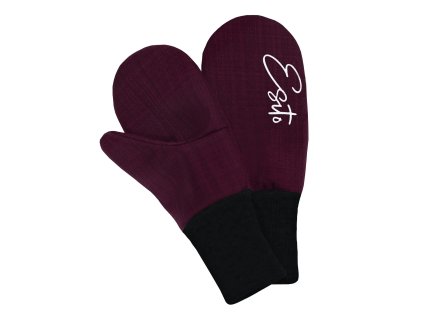ESITO | Zimní palcové rukavice softshell s beránkem Lamb Fuchsie - fuchsiová / 2 - 3 roky (Barva fuchsiová, Velikost 2 - 3 roky)