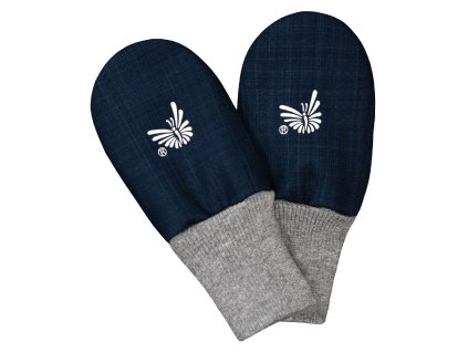 ESITO | Zimní bezpalcové rukavice softshell s beránkem Lamb Navy blue - navy blue / 74 - 80 (Barva navy blue, Velikost 74 - 80)