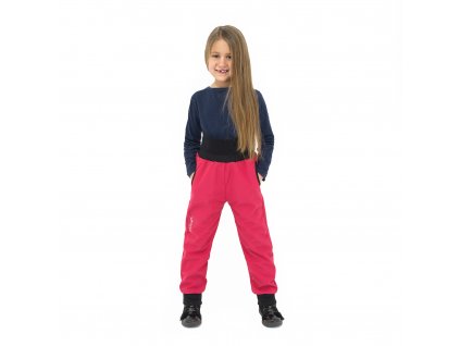 ESITO Rostoucí softshellové kalhoty Sport Pink - růžová / 86
