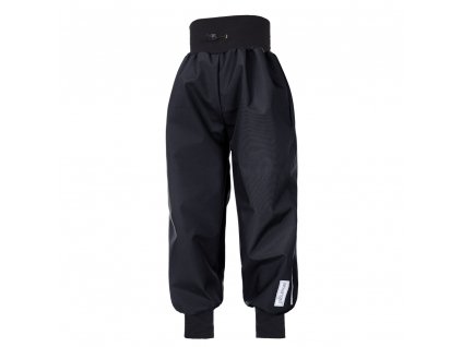 Kalhoty softshell tenké náplet - černá