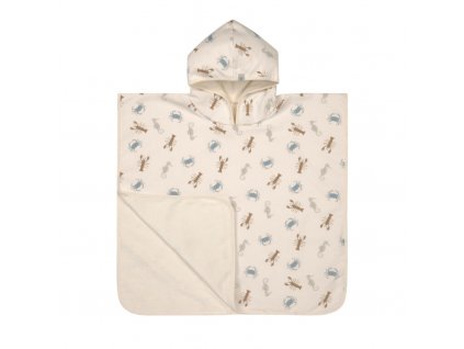 Beach Poncho 2023 sea animals milky