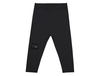 ESITO | Rostoucí žebrované legíny Color Black - černá / 62 - 68 (Barva černá, Velikost 62 - 68)