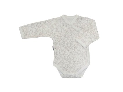 ESITO | Dětské body zavinovací Zája Light cream - smetanová / 50 (Barva smetanová, Velikost 50)