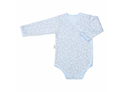 ESITO | Dětské body zavinovací Zája Soft blue - modrá / 50 (Barva modrá, Velikost 50)